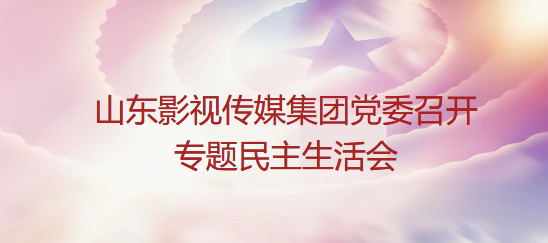 山东影视传媒集团党委召开专题民主生活会